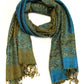 Sakkas 70" x 28" Border Pattern Layered Woven Pashmina Shawl Scarf Wrap Stole
