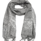 Sakkas 70" x 28" Border Pattern Layered Woven Pashmina Shawl Scarf Wrap Stole