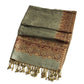 Sakkas 70" x 28" Border Pattern Layered Woven Pashmina Shawl Scarf Wrap Stole