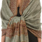 Sakkas 70" x 28" Border Pattern Layered Woven Pashmina Shawl Scarf Wrap Stole