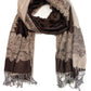 Sakkas 70" x 28" Border Pattern Layered Woven Pashmina Shawl Scarf Wrap Stole