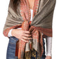 Sakkas 70" x 28" Border Pattern Layered Woven Pashmina Shawl Scarf Wrap Stole