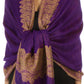 Sakkas 70" x 28" Border Pattern Layered Woven Pashmina Shawl Scarf Wrap Stole