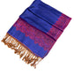Sakkas 70" x 28" Border Pattern Layered Woven Pashmina Shawl Scarf Wrap Stole