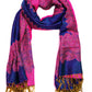 Sakkas 70" x 28" Border Pattern Layered Woven Pashmina Shawl Scarf Wrap Stole