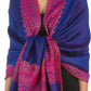 Sakkas 70" x 28" Border Pattern Layered Woven Pashmina Shawl Scarf Wrap Stole