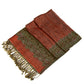 Sakkas 70" x 28" Border Pattern Layered Woven Pashmina Shawl Scarf Wrap Stole