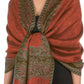 Sakkas 70" x 28" Border Pattern Layered Woven Pashmina Shawl Scarf Wrap Stole