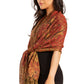 Sakkas Double Layer Jacquard Paisley Pashmina Shawl / Wrap / Stole