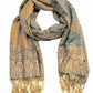 Sakkas Double Layer Jacquard Paisley Pashmina Shawl / Wrap / Stole