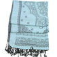 Sakkas Lightweight Two Tone Paisley Design Pashmina Fringe Scarf / Stole / Wrap