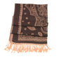 Sakkas Lightweight Two Tone Paisley Design Pashmina Fringe Scarf / Stole / Wrap