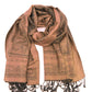 Sakkas Lightweight Two Tone Paisley Design Pashmina Fringe Scarf / Stole / Wrap