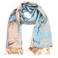 Sakkas Lightweight Two Tone Paisley Design Pashmina Fringe Scarf / Stole / Wrap