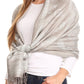Sakkas Lightweight Two Tone Paisley Design Pashmina Fringe Scarf / Stole / Wrap