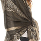 Sakkas Maela Long Extra Wide Traditional Patterned Fringe Pashmina Shawl / Scarve