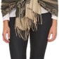 Sakkas Maela Long Extra Wide Traditional Patterned Fringe Pashmina Shawl / Scarve