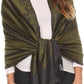 Sakkas Maela Long Extra Wide Traditional Patterned Fringe Pashmina Shawl / Scarve