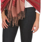 Sakkas Maela Long Extra Wide Traditional Patterned Fringe Pashmina Shawl / Scarve