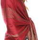 Sakkas Maela Long Extra Wide Traditional Patterned Fringe Pashmina Shawl / Scarve