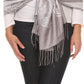 Sakkas Maela Long Extra Wide Traditional Patterned Fringe Pashmina Shawl / Scarve