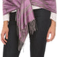 Sakkas Reiley Long Wide Floral Printed Patterened Fringe Pashmina Shawl / Scarf