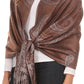 Sakkas Reiley Long Wide Floral Printed Patterened Fringe Pashmina Shawl / Scarf