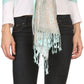 Sakkas Bela Long Wide Multi Patterned Tassel Fringe Pashmina Shawl / Wrap / Stole