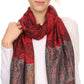 Sakkas Bela Long Wide Multi Patterned Tassel Fringe Pashmina Shawl / Wrap / Stole
