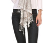 Sakkas Bela Long Wide Multi Patterned Tassel Fringe Pashmina Shawl / Wrap / Stole