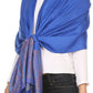 Sakkas Bela Long Wide Multi Patterned Tassel Fringe Pashmina Shawl / Wrap / Stole