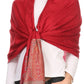 Sakkas Bela Long Wide Multi Patterned Tassel Fringe Pashmina Shawl / Wrap / Stole