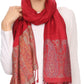 Sakkas Bela Long Wide Multi Patterned Tassel Fringe Pashmina Shawl / Wrap / Stole
