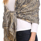 Sakkas Kalin Long Wide Woven Patterned Fringe Tassel Pashmina Shawl / Scarf
