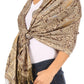 Sakkas Kalin Long Wide Woven Patterned Fringe Tassel Pashmina Shawl / Scarf