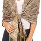Sakkas Kalin Long Wide Woven Patterned Fringe Tassel Pashmina Shawl / Scarf
