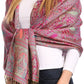 Sakkas Kalin Long Wide Woven Patterned Fringe Tassel Pashmina Shawl / Scarf