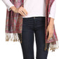 Sakkas Kalin Long Wide Woven Patterned Fringe Tassel Pashmina Shawl / Scarf