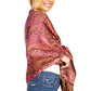 Sakkas Kalin Long Wide Woven Patterned Fringe Tassel Pashmina Shawl / Scarf