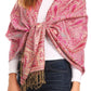 Sakkas Kalin Long Wide Woven Patterned Fringe Tassel Pashmina Shawl / Scarf