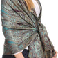 Sakkas Kalin Long Wide Woven Patterned Fringe Tassel Pashmina Shawl / Scarf