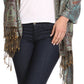Sakkas Kalin Long Wide Woven Patterned Fringe Tassel Pashmina Shawl / Scarf
