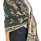Sakkas Liua Long Wide Woven Patterned Design Multi Colored Pashmina Shawl / Scarf