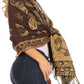 Sakkas Liua Long Wide Woven Patterned Design Multi Colored Pashmina Shawl / Scarf