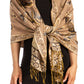 Sakkas Liua Long Wide Woven Patterned Design Multi Colored Pashmina Shawl / Scarf