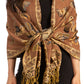 Sakkas Liua Long Wide Woven Patterned Design Multi Colored Pashmina Shawl / Scarf