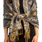 Sakkas Liua Long Wide Woven Patterned Design Multi Colored Pashmina Shawl / Scarf
