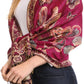 Sakkas Liua Long Wide Woven Patterned Design Multi Colored Pashmina Shawl / Scarf
