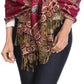 Sakkas Liua Long Wide Woven Patterned Design Multi Colored Pashmina Shawl / Scarf