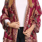 Sakkas Liua Long Wide Woven Patterned Design Multi Colored Pashmina Shawl / Scarf